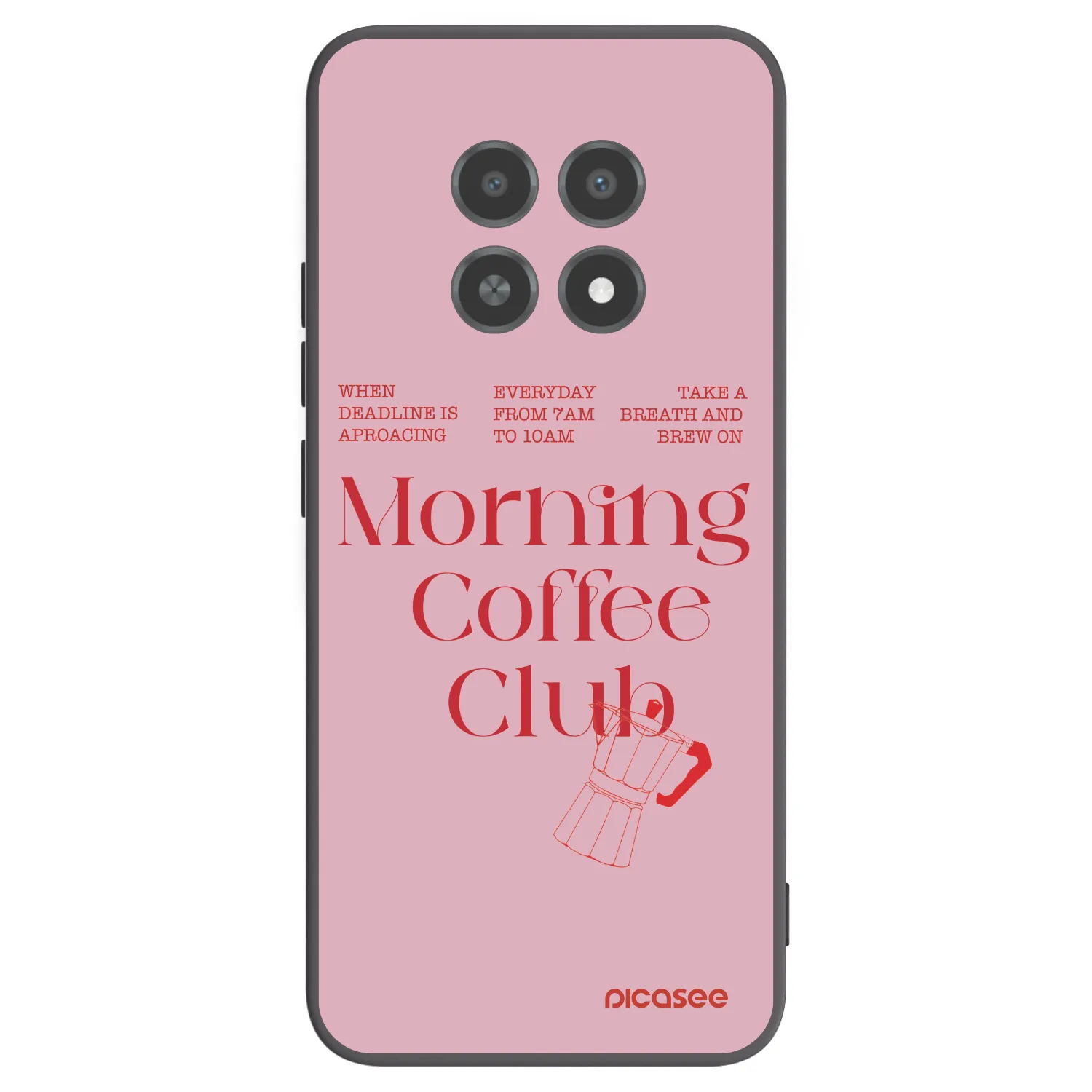 Picasee fekete szilikon tok az alábbi mobiltelefonokra Realme 12X - Morning