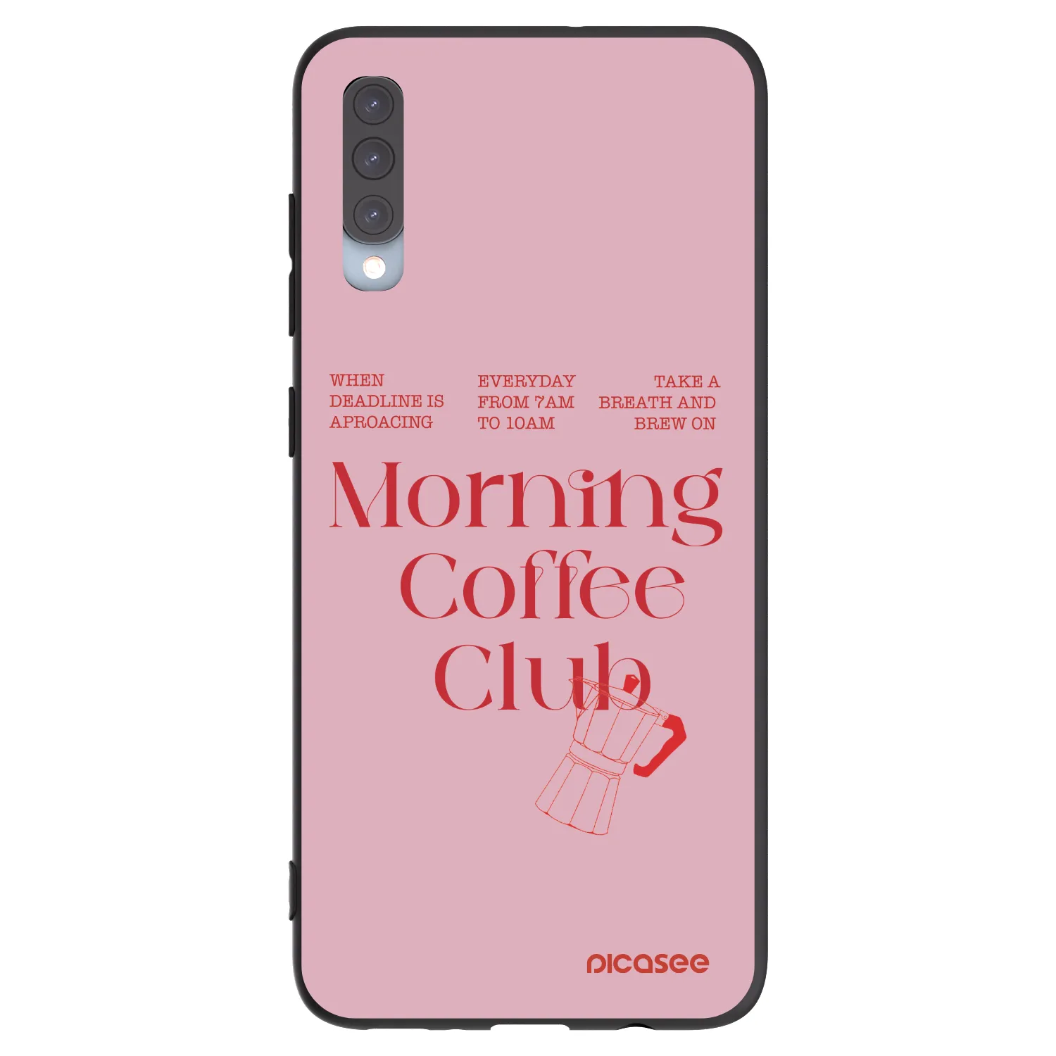 Picasee fekete szilikon tok az alábbi mobiltelefonokra Samsung Galaxy A70 A705F - Morning