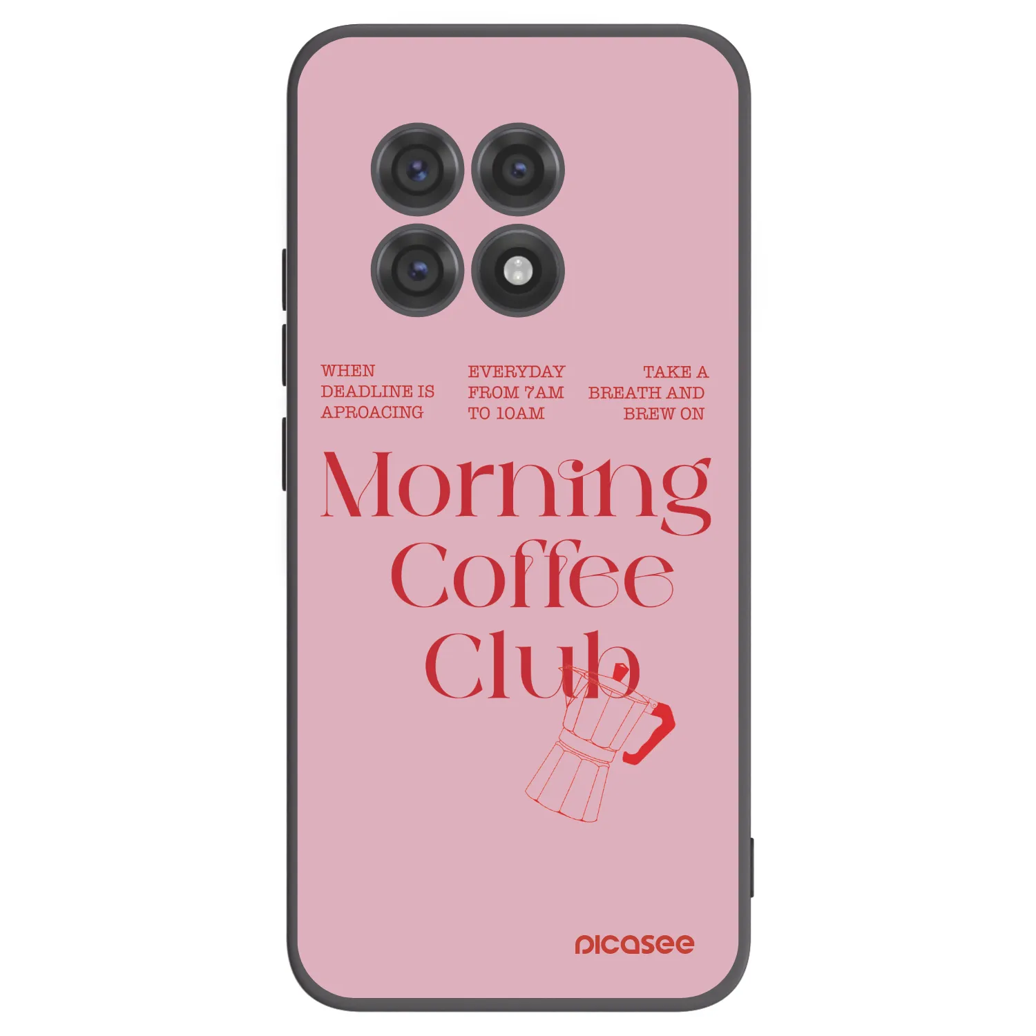 Picasee fekete szilikon tok az alábbi mobiltelefonokra OnePlus 13R 5G - Morning
