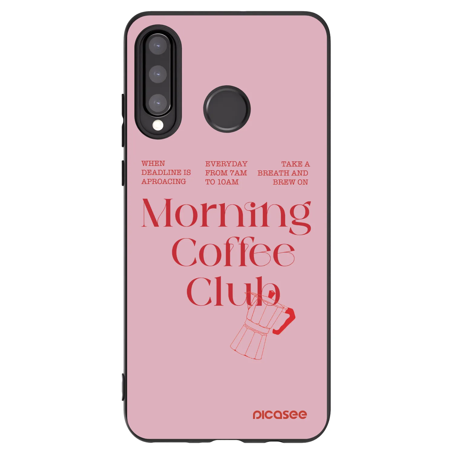 Picasee fekete szilikon tok az alábbi mobiltelefonokra Huawei P30 Lite - Morning