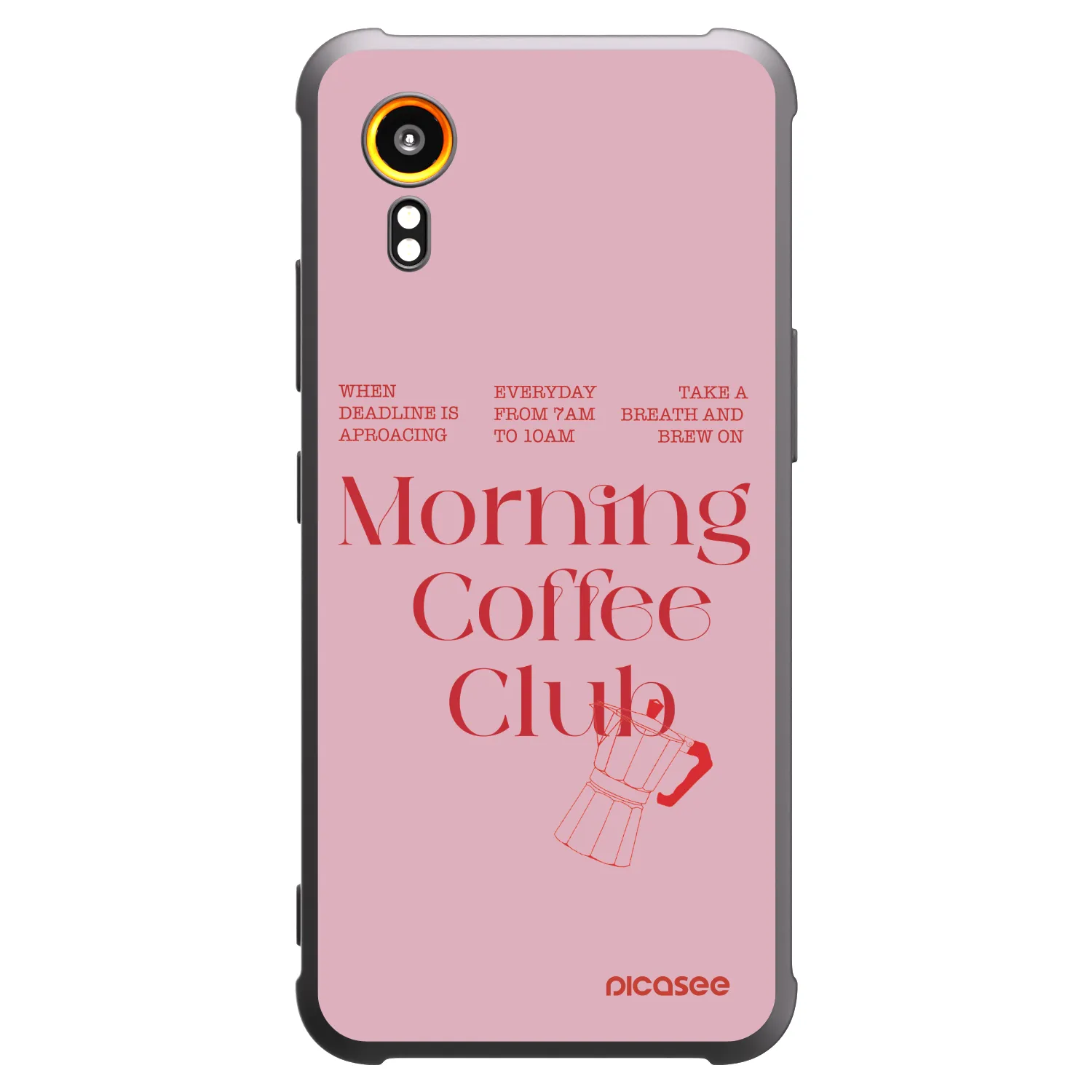 Picasee fekete szilikon tok az alábbi mobiltelefonokra Samsung Galaxy XCover 7 - Morning