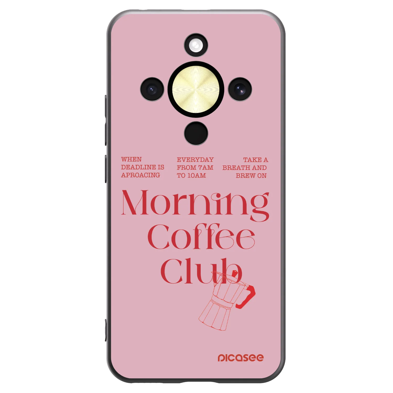 Picasee fekete szilikon tok az alábbi mobiltelefonokra Honor Magic8 Lite 5G - Morning