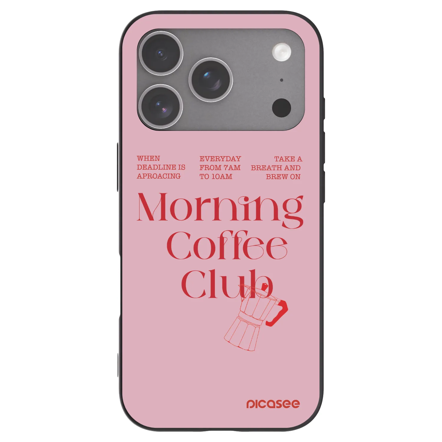 Picasee fekete szilikon tok az alábbi mobiltelefonokra Apple iPhone 18 Pro - Morning