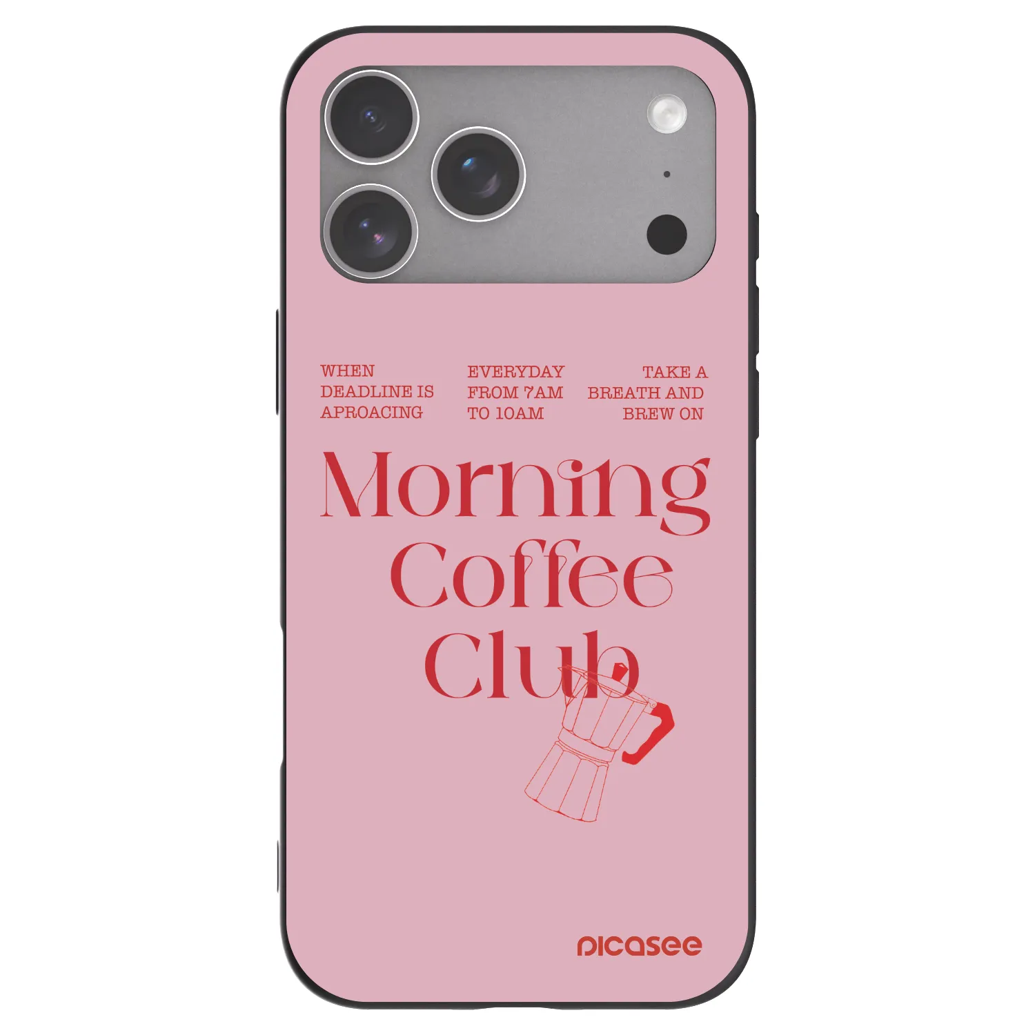 Picasee fekete szilikon tok az alábbi mobiltelefonokra Apple iPhone 18 Pro Max - Morning