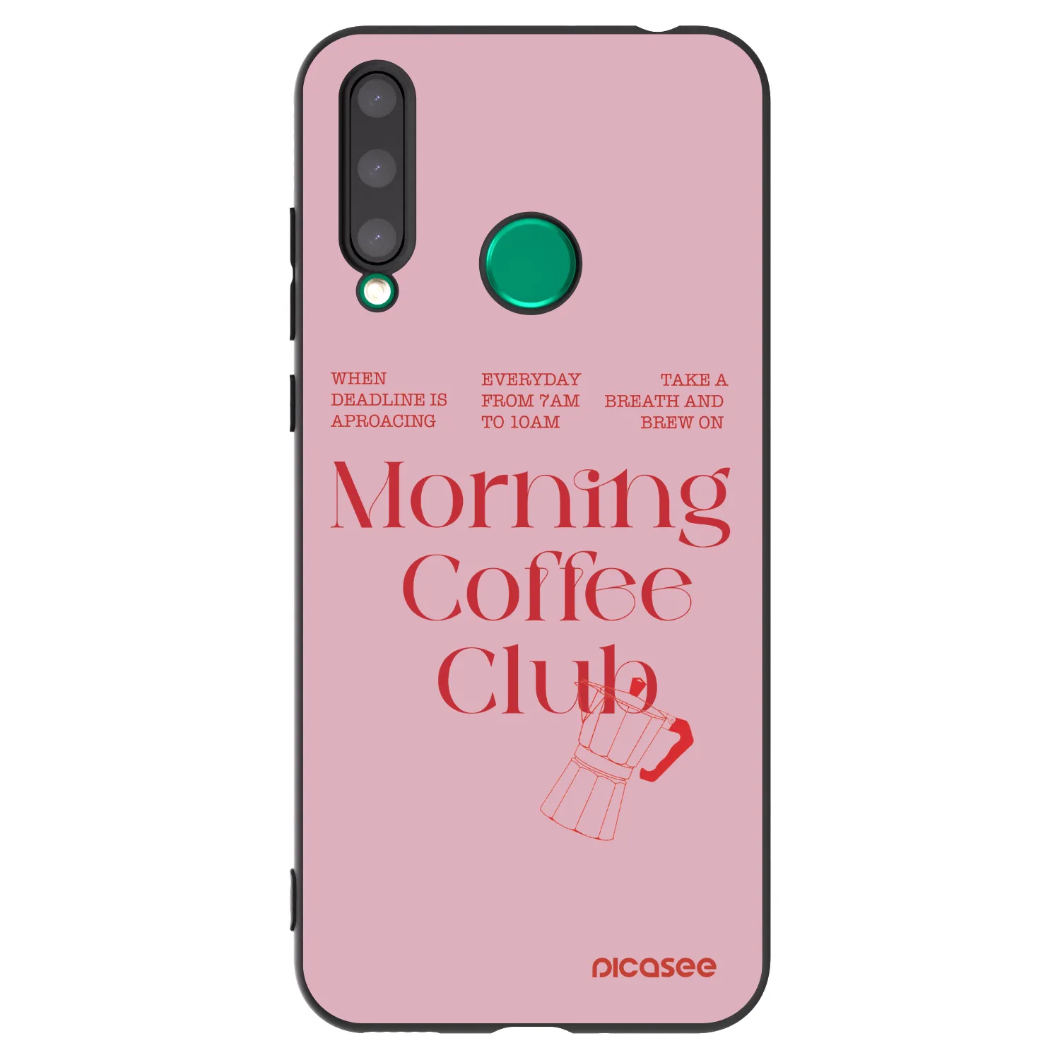 Picasee fekete szilikon tok az alábbi mobiltelefonokra Honor 20 Lite - Morning