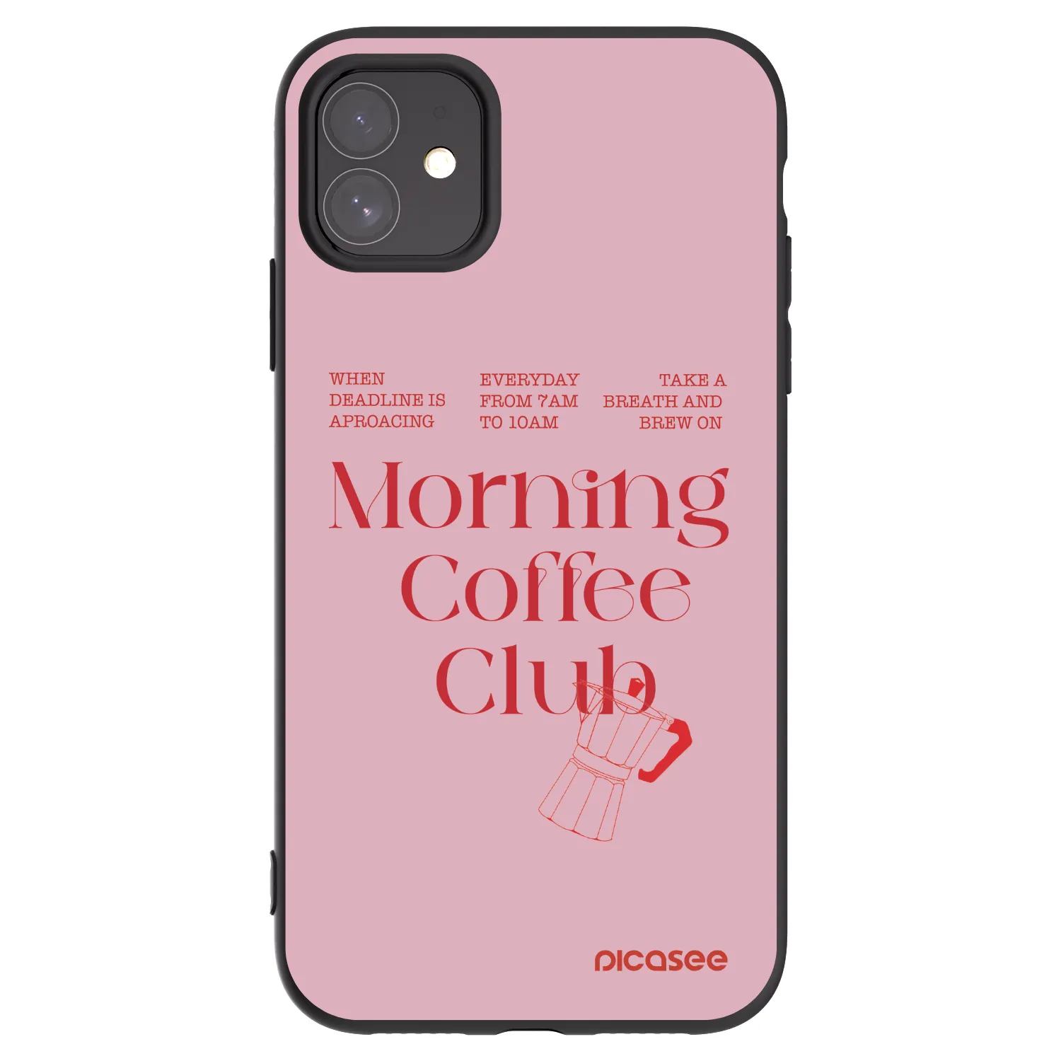 Picasee fekete szilikon tok az alábbi mobiltelefonokra Apple iPhone 11 - Morning