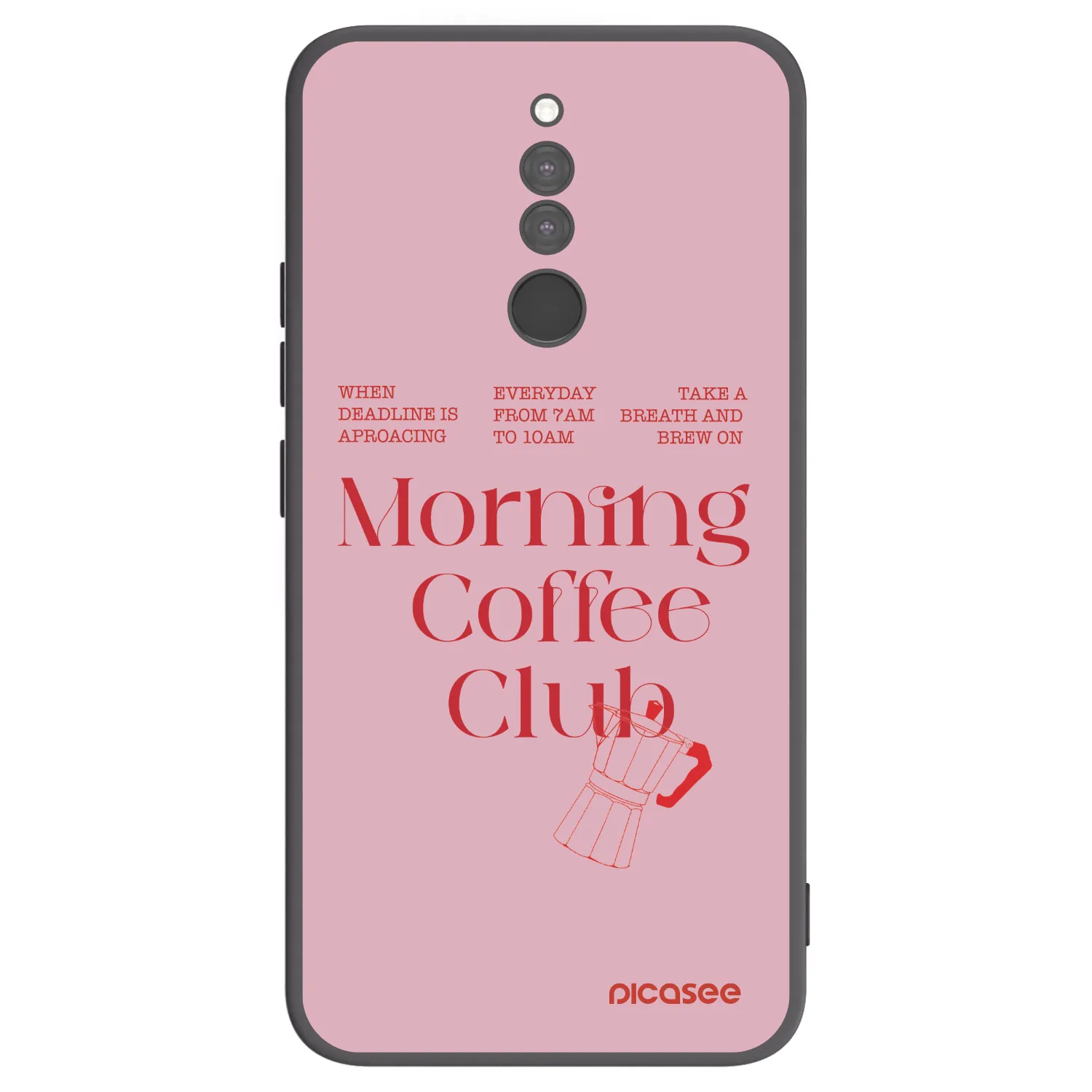 Picasee fekete szilikon tok az alábbi mobiltelefonokra Xiaomi Redmi 8 - Morning