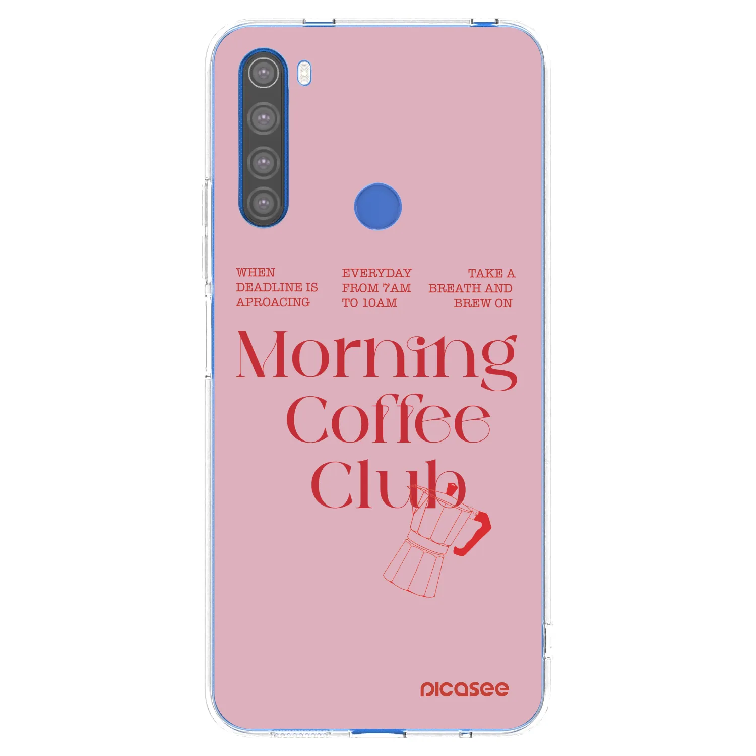 Picasee átlátszó szilikon tok az alábbi mobiltelefonokra Xiaomi Redmi Note 8T - Morning