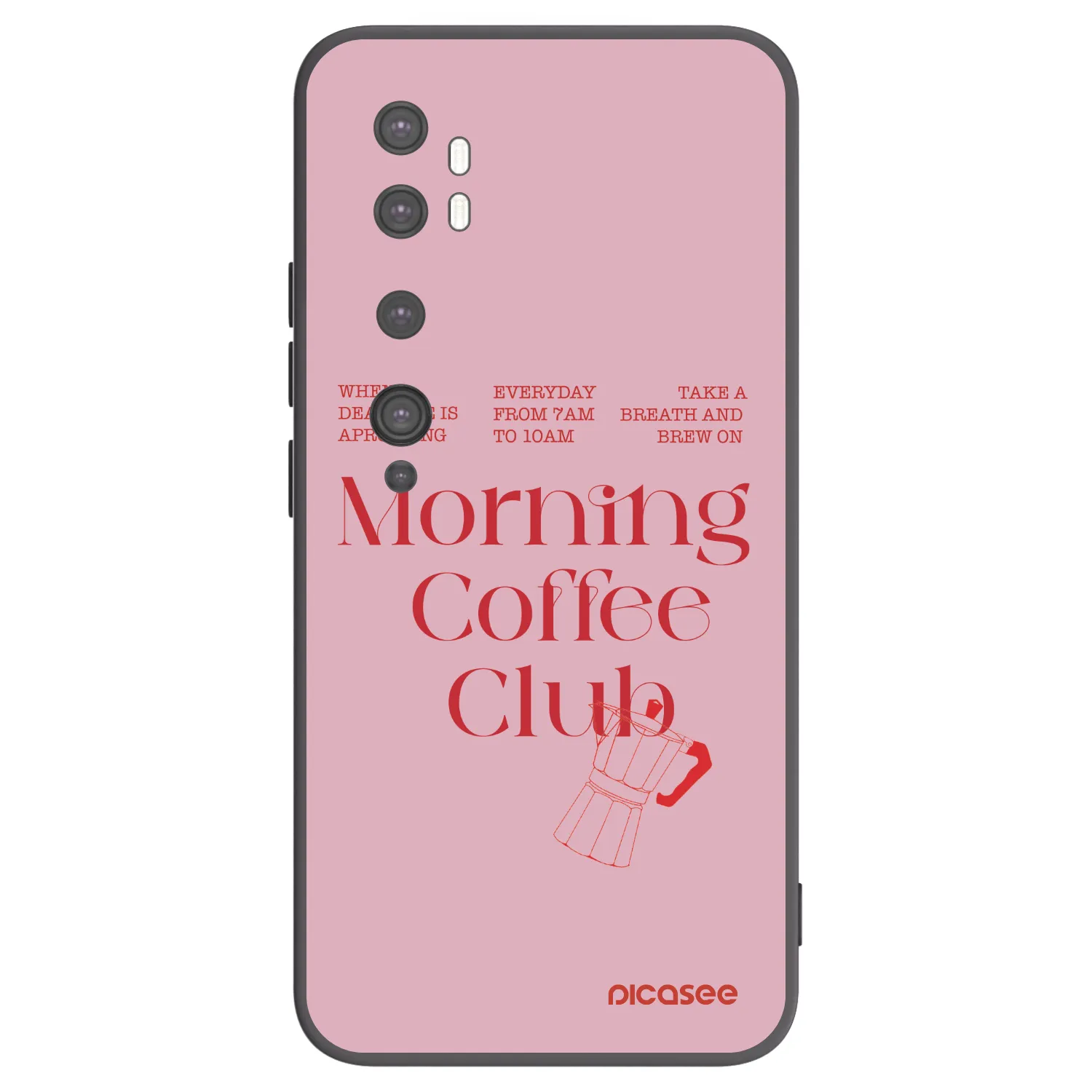 Picasee fekete szilikon tok az alábbi mobiltelefonokra Xiaomi Mi Note 10 (Pro) - Morning