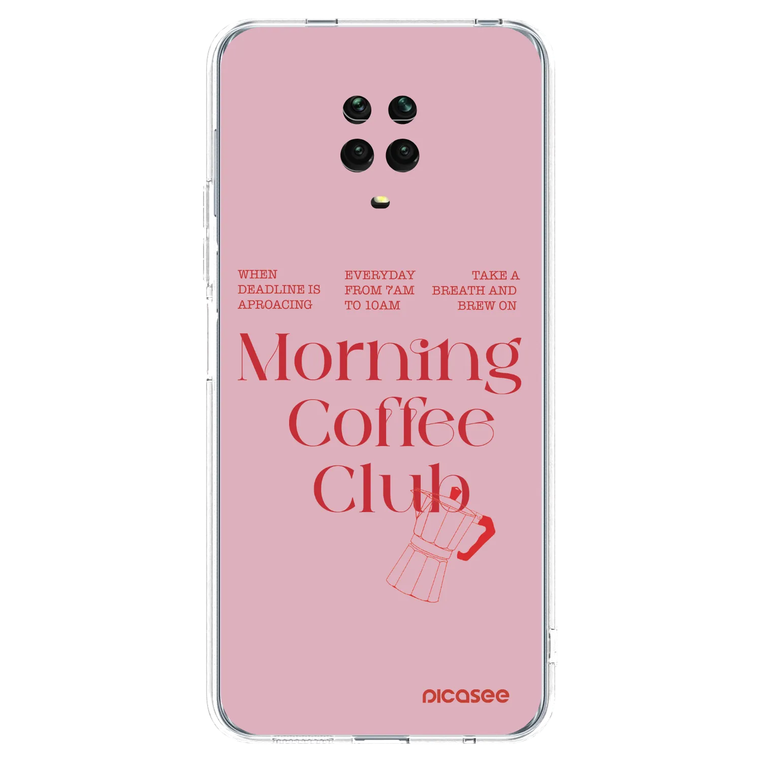 Picasee átlátszó szilikon tok az alábbi mobiltelefonokra Xiaomi Redmi Note 9 Pro - Morning