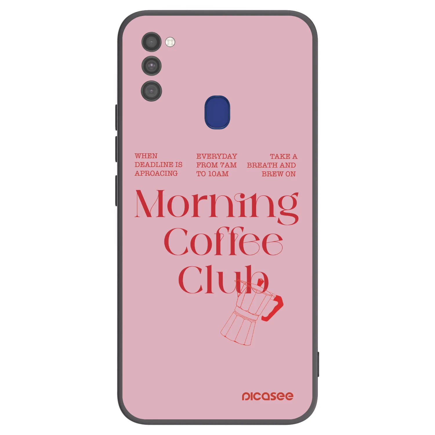 Picasee fekete szilikon tok az alábbi mobiltelefonokra Samsung Galaxy M21 M215F - Morning