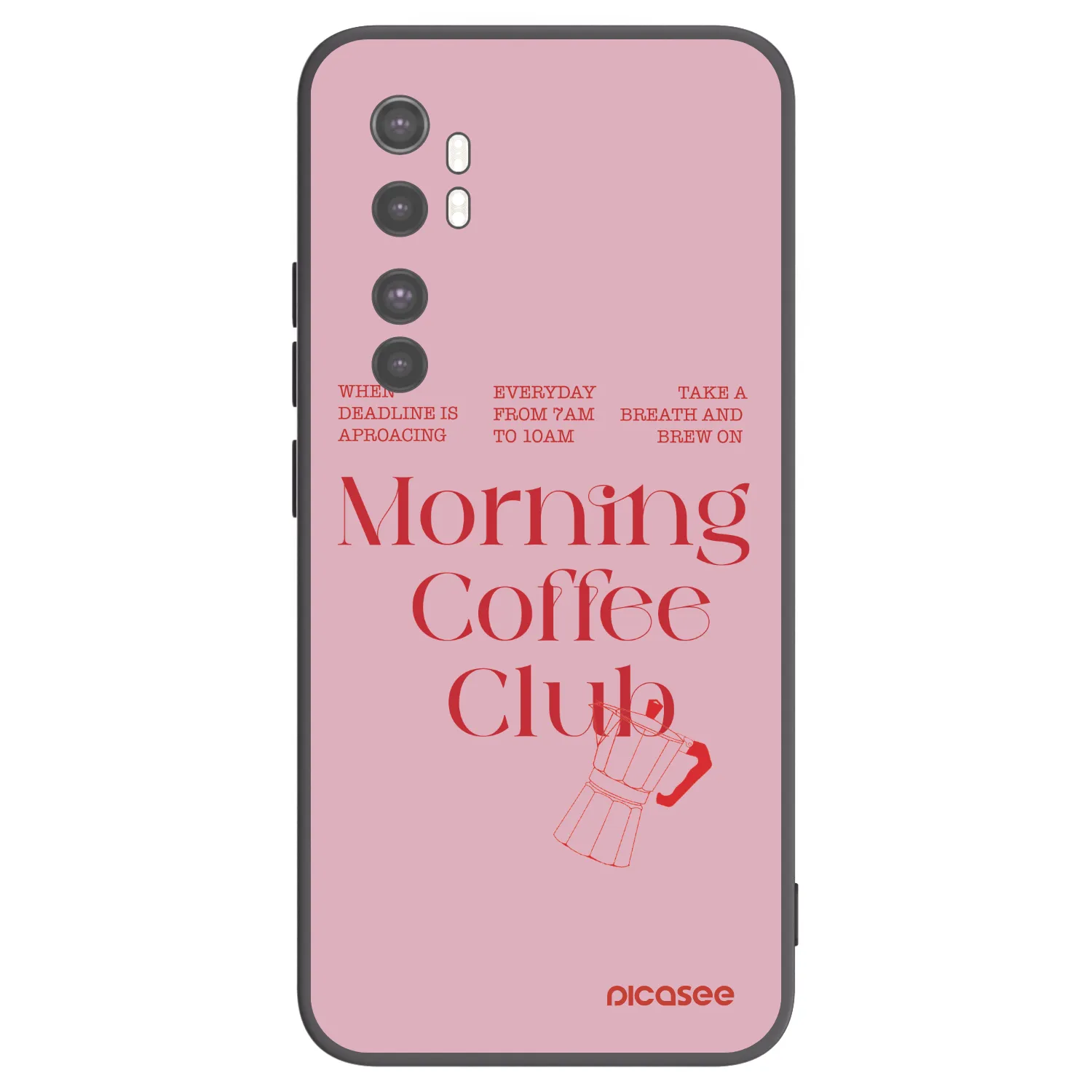 Picasee fekete szilikon tok az alábbi mobiltelefonokra Xiaomi Mi Note 10 Lite - Morning