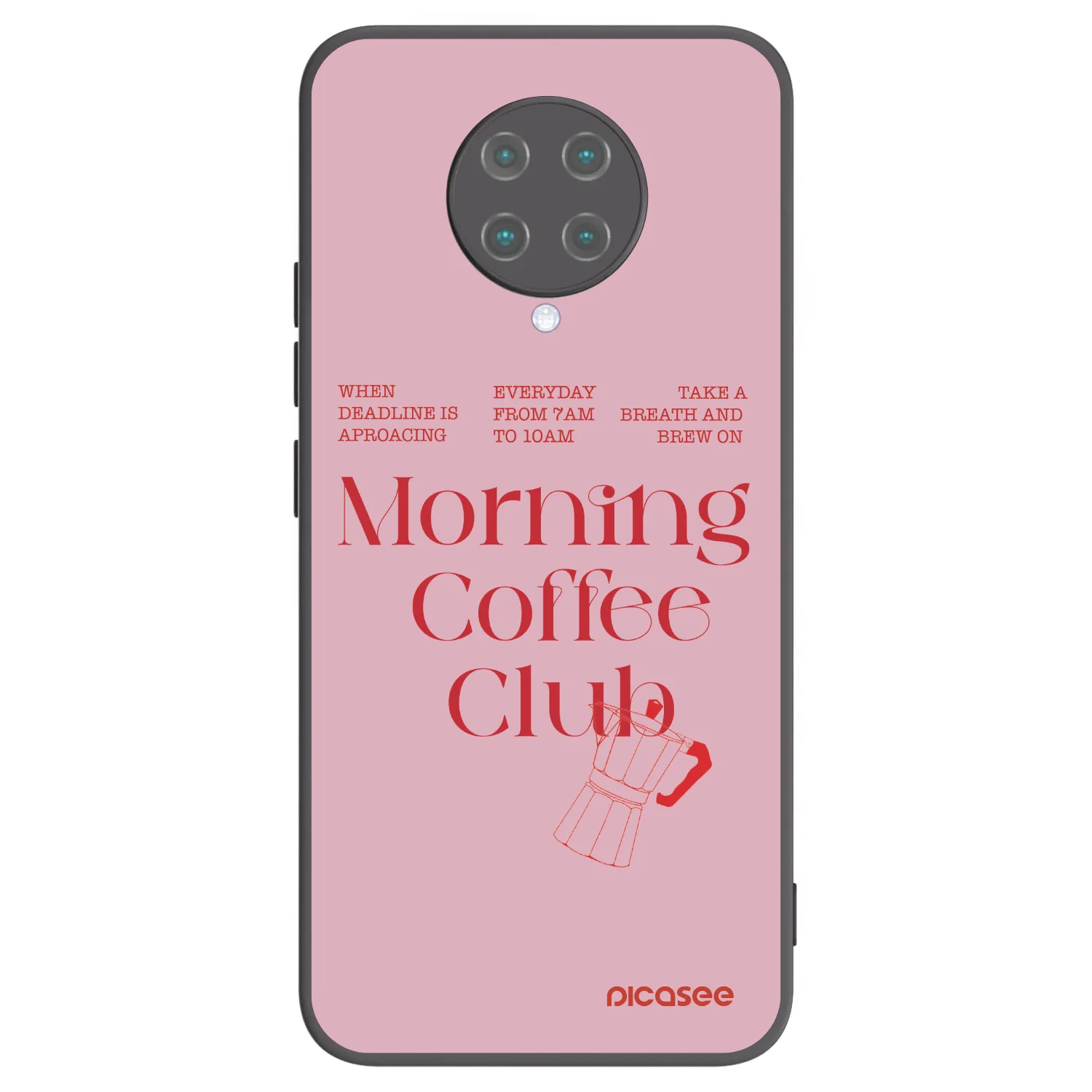 Picasee fekete szilikon tok az alábbi mobiltelefonokra Xiaomi Poco F2 Pro - Morning