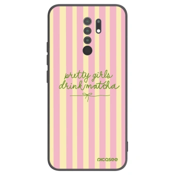 Picasee fekete szilikon tok az alábbi mobiltelefonokra Xiaomi Redmi 9 - Pretty matcha