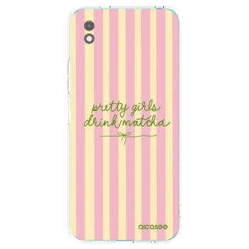 Picasee fekete szilikon tok az alábbi mobiltelefonokra Xiaomi Redmi 9A - Pretty matcha
