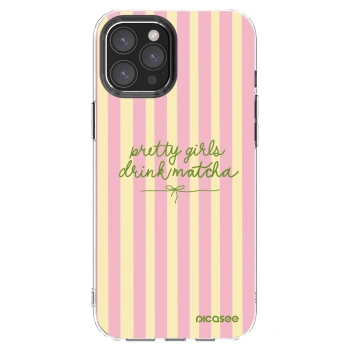 Picasee átlátszó szilikon tok az alábbi mobiltelefonokra Apple iPhone 12 Pro Max - Pretty matcha