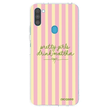 Picasee átlátszó szilikon tok az alábbi mobiltelefonokra Samsung Galaxy M11 - Pretty matcha