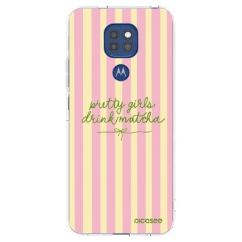 Picasee átlátszó szilikon tok az alábbi mobiltelefonokra Motorola Moto G9 Play - Pretty matcha