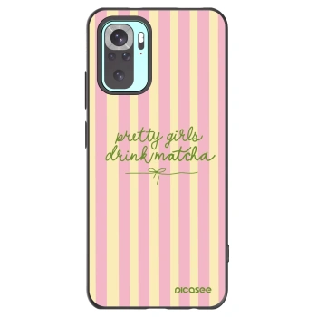 Picasee fekete szilikon tok az alábbi mobiltelefonokra Xiaomi Redmi Note 10 Pro - Pretty matcha
