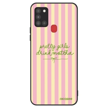 Szilikon tok erre a típusra Samsung Galaxy A21s - Pretty matcha