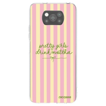 Picasee fekete szilikon tok az alábbi mobiltelefonokra Xiaomi Poco X3 Pro - Pretty matcha