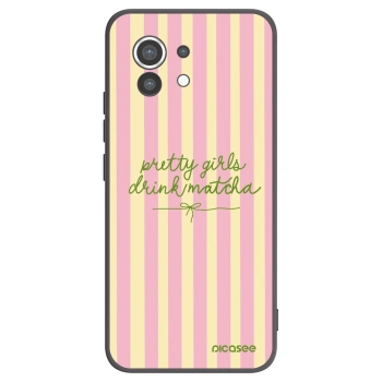 Picasee fekete szilikon tok az alábbi mobiltelefonokra Xiaomi Mi 11 - Pretty matcha