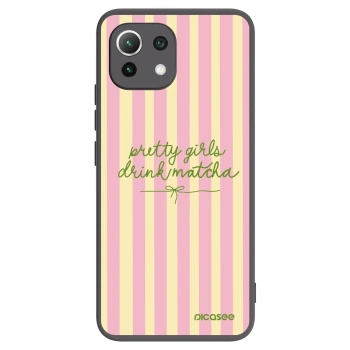 Picasee fekete szilikon tok az alábbi mobiltelefonokra Xiaomi Mi 11 Lite - Pretty matcha