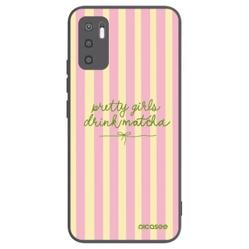 Picasee fekete szilikon tok az alábbi mobiltelefonokra Xiaomi Redmi Note 10 5G - Pretty matcha