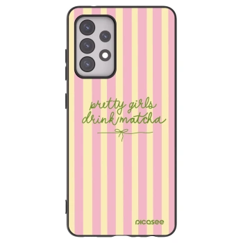 Picasee fekete szilikon tok az alábbi mobiltelefonokra Samsung Galaxy A52s 5G A528B - Pretty matcha