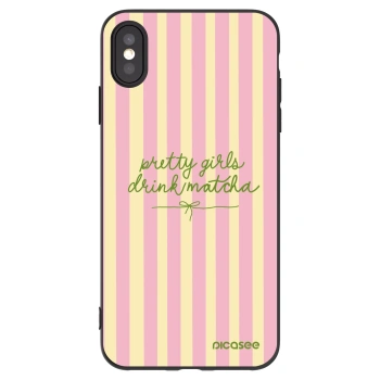 Picasee fekete szilikon tok az alábbi mobiltelefonokra Apple iPhone XS Max - Pretty matcha