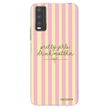 Picasee átlátszó szilikon tok az alábbi mobiltelefonokra Vivo Y20s - Pretty matcha