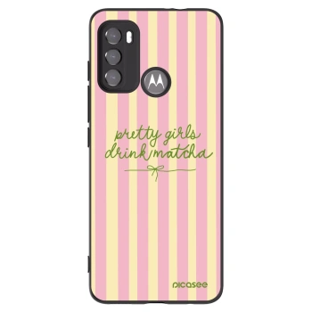 Picasee fekete szilikon tok az alábbi mobiltelefonokra Motorola Moto G60 - Pretty matcha