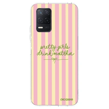 Picasee átlátszó szilikon tok az alábbi mobiltelefonokra Realme 8 5G - Pretty matcha