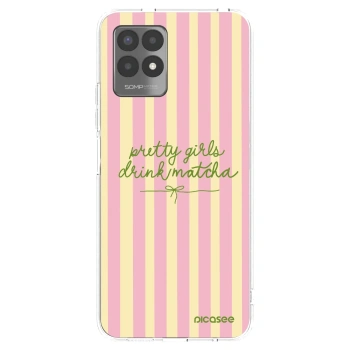 Picasee átlátszó szilikon tok az alábbi mobiltelefonokra Realme 8i - Pretty matcha