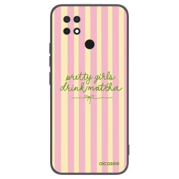 Picasee fekete szilikon tok az alábbi mobiltelefonokra Xiaomi Redmi 10C - Pretty matcha