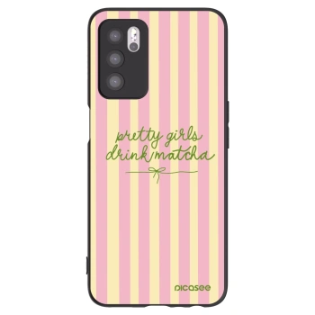 Picasee fekete szilikon tok az alábbi mobiltelefonokra OPPO A16s - Pretty matcha