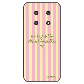 Picasee fekete szilikon tok az alábbi mobiltelefonokra Honor Magic4 Lite 5G - Pretty matcha