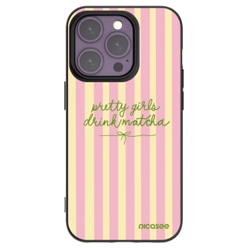 Picasee fekete szilikon tok az alábbi mobiltelefonokra Apple iPhone 14 Pro - Pretty matcha