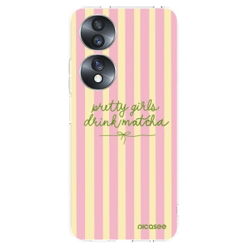 Picasee átlátszó szilikon tok az alábbi mobiltelefonokra Honor 70 - Pretty matcha