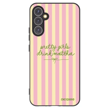 Picasee fekete szilikon tok az alábbi mobiltelefonokra Samsung Galaxy A34 5G A346B - Pretty matcha