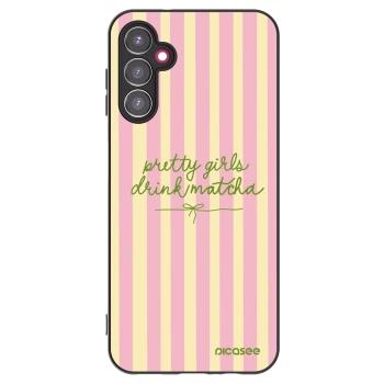 Picasee fekete szilikon tok az alábbi mobiltelefonokra Samsung Galaxy A14 5G A146P - Pretty matcha