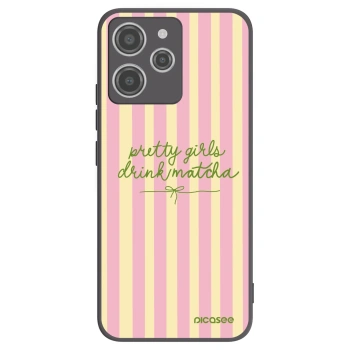 Picasee fekete szilikon tok az alábbi mobiltelefonokra Xiaomi Redmi 12 4G - Pretty matcha
