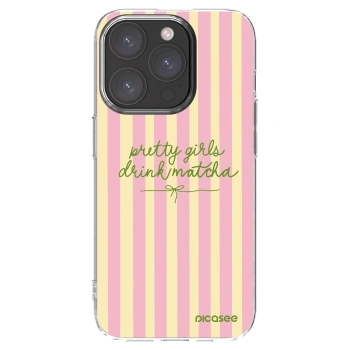 Picasee átlátszó szilikon tok az alábbi mobiltelefonokra Apple iPhone 15 Pro - Pretty matcha