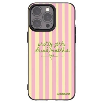 Picasee fekete szilikon tok az alábbi mobiltelefonokra Apple iPhone 15 Pro Max - Pretty matcha