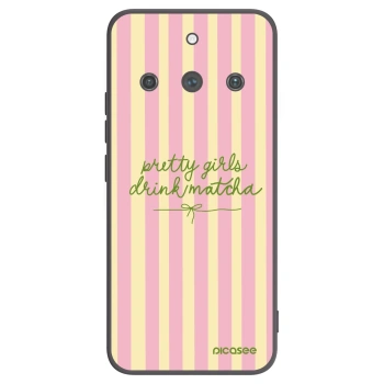Picasee fekete szilikon tok az alábbi mobiltelefonokra Realme 11 Pro+ - Pretty matcha