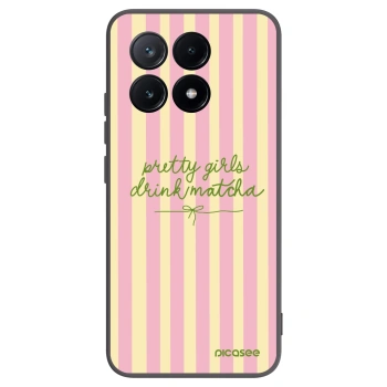 Picasee fekete szilikon tok az alábbi mobiltelefonokra Xiaomi Poco X6 Pro - Pretty matcha