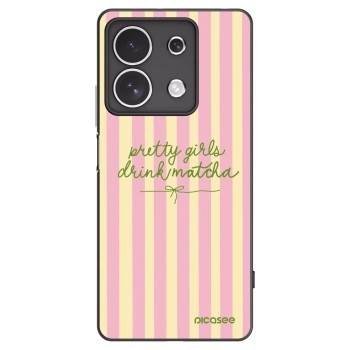 Picasee fekete szilikon tok az alábbi mobiltelefonokra Xiaomi Redmi Note 13 4G - Pretty matcha