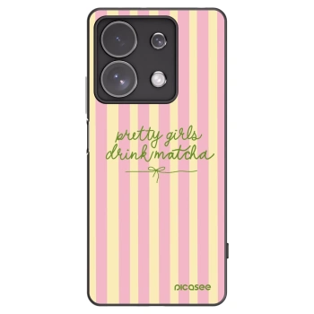 Picasee fekete szilikon tok az alábbi mobiltelefonokra Xiaomi Redmi Note 13 Pro 4G - Pretty matcha