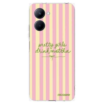 Picasee átlátszó szilikon tok az alábbi mobiltelefonokra Realme C33 (2023) - Pretty matcha