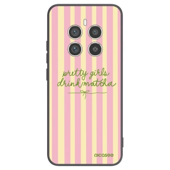 Picasee fekete szilikon tok az alábbi mobiltelefonokra Realme 12 Pro 5G - Pretty matcha